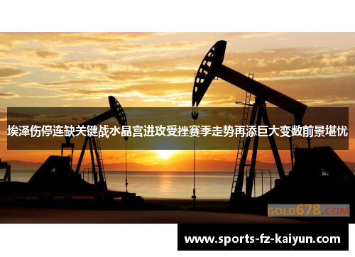 埃泽伤停连缺关键战水晶宫进攻受挫赛季走势再添巨大变数前景堪忧 埃泽伤停连缺关键战水晶宫进攻受挫赛季走势再添巨大变数前景堪忧