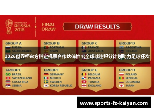 2026世界杯官方指定机票合作伙伴推出全球球迷积分计划助力足球狂欢 2026世界杯官方指定机票合作伙伴推出全球球迷积分计划助力足球狂欢